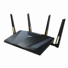 Ruteador Inalámbrico Asus Rt-ax88u Pro Antenas 4, Doble Banda (2,4 Ghz / 5 Ghz), Wi-fi 6 (802.11ax), Puertos Lan 5, 4804 Mbit/s, Usb 1, Negro